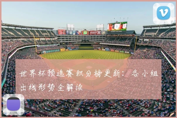 世界杯预选赛积分榜更新：各小组出线形势全解读