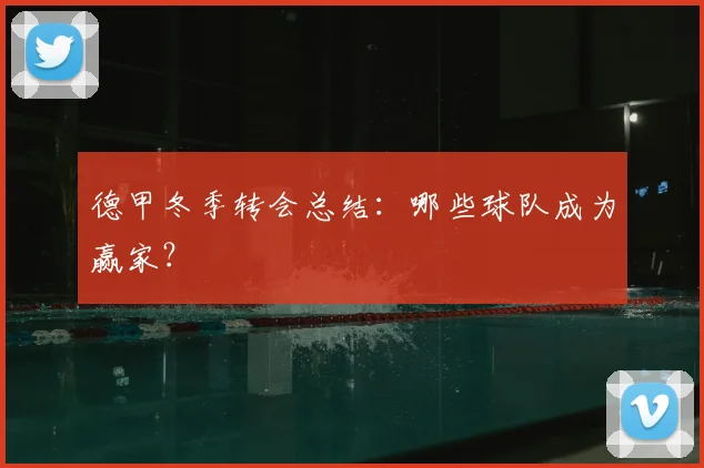 德甲冬季转会总结：哪些球队成为赢家？