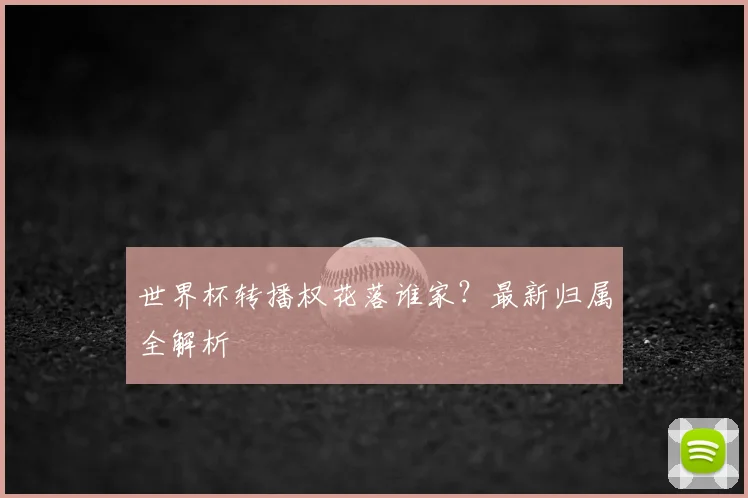 世界杯转播权花落谁家?最新归属全解析